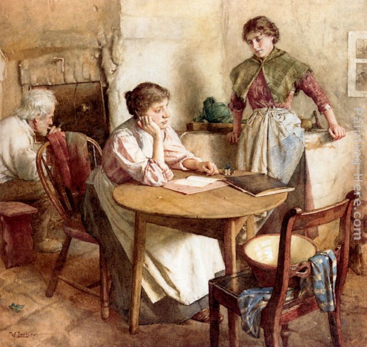 Walter Langley Thoughts Far Away